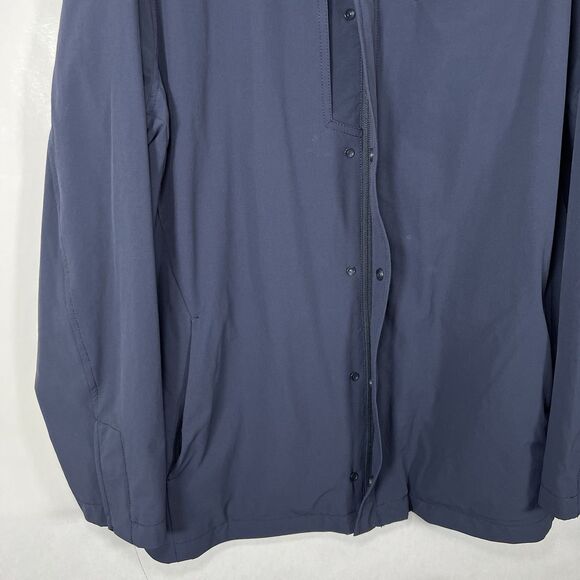 Duluth Trading Co Full Zip Nylon Jacket Mens Size Large Navy Blue Mesh Lined - Picture 7 of 14